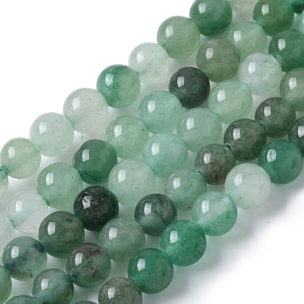 Natural Green Aventurine Beads – Round Strands, Grade B Defective Gemstone for DIY Jewelry