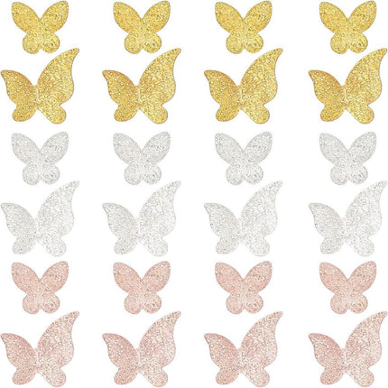 Mixed‑Colour Butterfly Alloy Cabochons – Resin Filler Embellishments for UV & Epoxy Resin Jewelry
