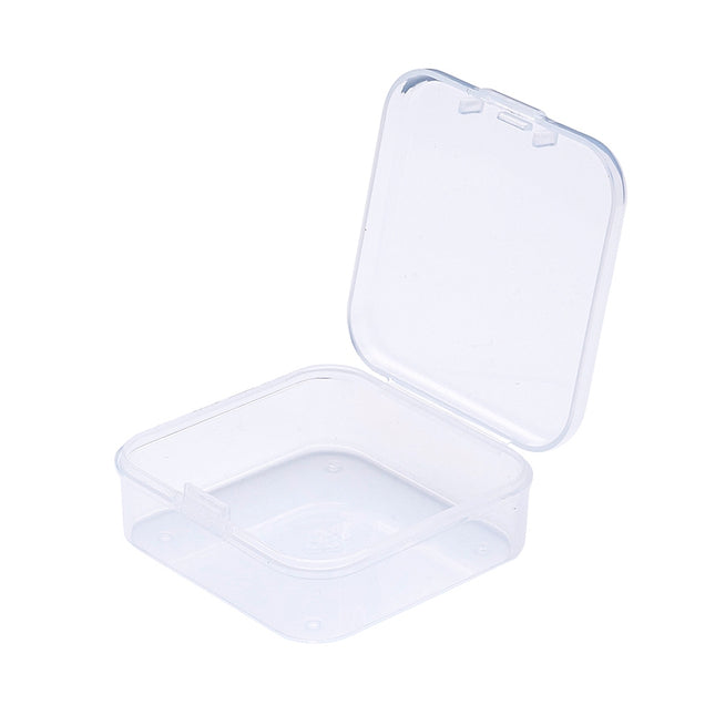 Square Plastic Bead Storage Containers – Clear Organizers for Jewelry & Craft Supplies