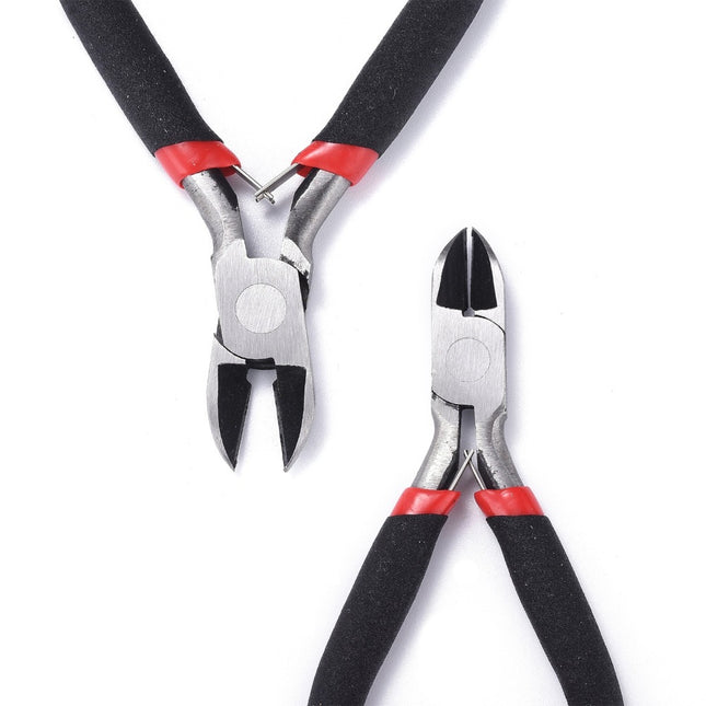 Carbon Steel Side Cutting Pliers for Jewelry Making Supplies – 110mm, Black Gunmetal