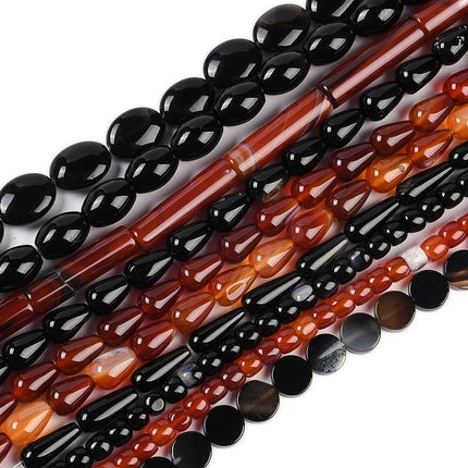 Natural Agate Beads Strands – Dyed & Heated, Mixed Shapes for Jewelry Making