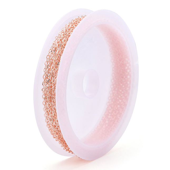 Brass Cable Chains, Soldered, Cadmium Free & Nickel Free & Lead Free with Spool