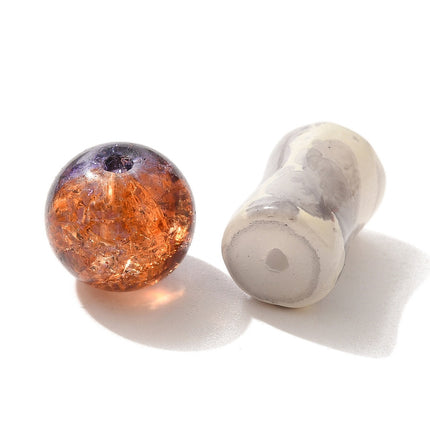 Mixed Glass Beads – Round 8–10mm, Earthy Tones