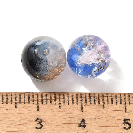 Mixed Style Sparkle Glass Beads – Round Dark Gray Strands for DIY Jewelry Making