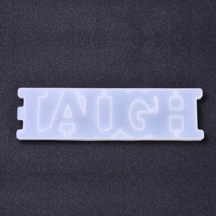 DIY Resin Casting Mold – Silicone Word “LAUGH” Decoration