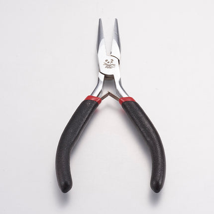 5‑Inch Carbon Steel Chain Nose Pliers – Platinum Finish for Jewelry & Craft Making