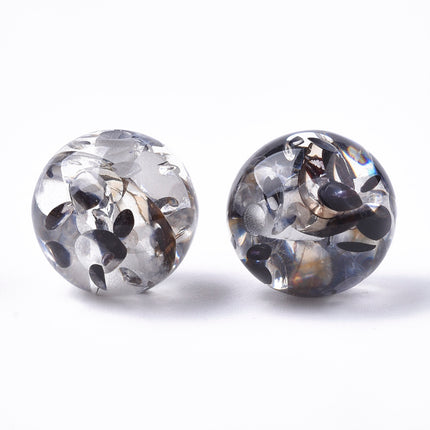 Resin Beads – Imitation Amber Round Beads, Mixed Colours, 10 mm (50 pcs)
