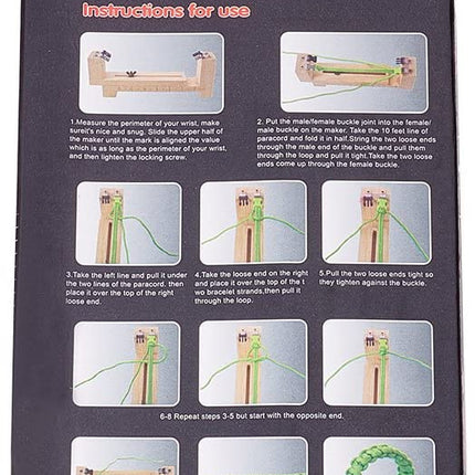 Rock Climbing Rope Knitted Tool Set – Mixed Colours, 4mm Rope, 4m Length, Complete DIY Set
