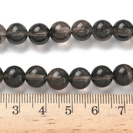 Natural Ice Obsidian Beads – Coconut Brown Round Gemstone Strand
