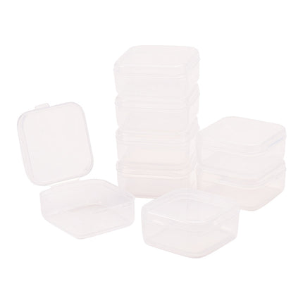 Transparent Plastic Bead Containers – Rectangle Clear Storage Boxes for Jewelry & Craft Supplies