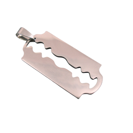 Razor Blade, Stainless Steel, Pendant for DIY Jewelry
