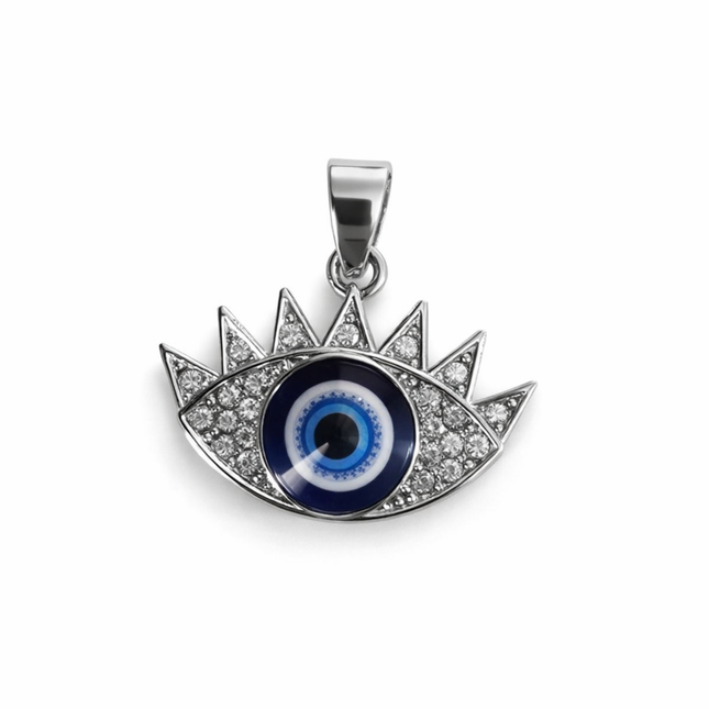 Turkish Crystal Evil Eyes Pendant