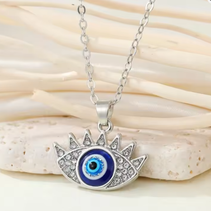 Turkish Crystal Evil Eyes Pendant
