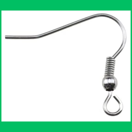 Silver Fishhook Earring Hooks – Jewelry Findings for DIY Earrings