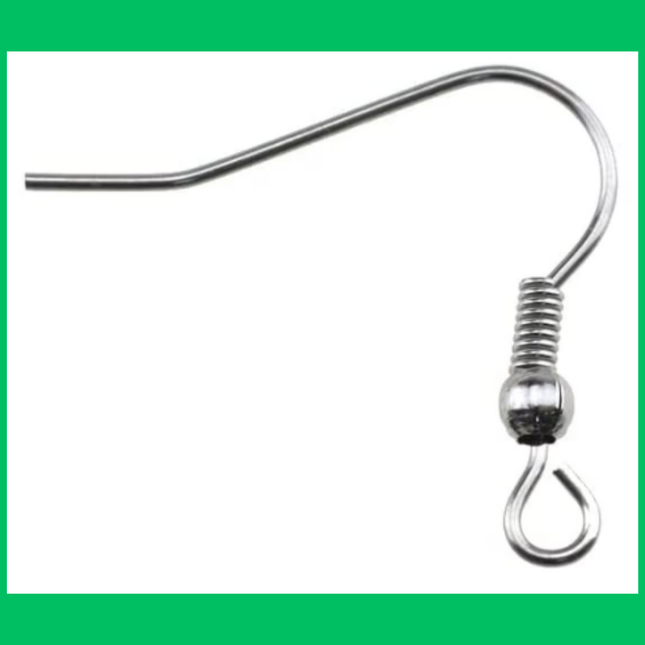 Silver Fishhook Earring Hooks – Jewelry Findings for DIY Earrings