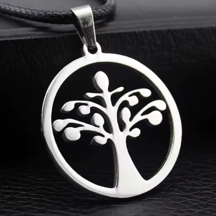 Stainless Steel Tree of Life Pendant – 35mm x 27mm