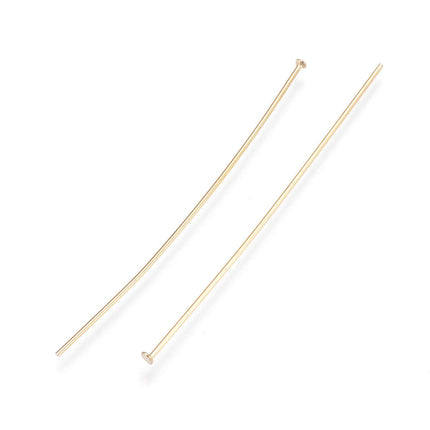 304 Stainless Steel Flat Head Pins – Golden Jewelry Findings for DIY Crafting