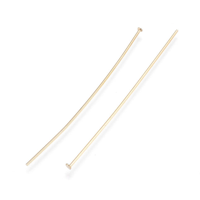 304 Stainless Steel Flat Head Pins – Golden Jewelry Findings for DIY Crafting