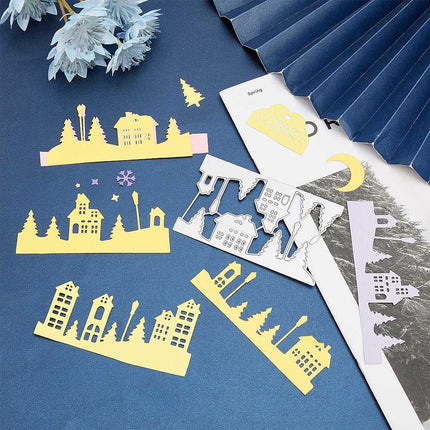 Carbon Steel Cutting Dies Stencils – Matte Platinum for DIY Scrapbooking, Photo Albums & Embossed Paper Cards