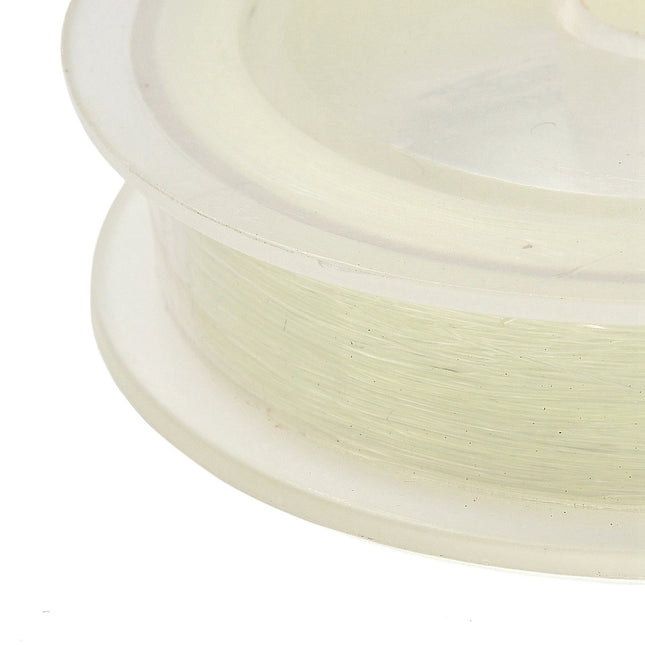Nylon Fishing Thread Wire (100m) – Lemon Chiffon Color for DIY Jewelry & Crafting