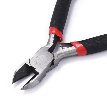 Carbon Steel Side Cutting Pliers for Jewelry Making Supplies – 110mm, Black Gunmetal