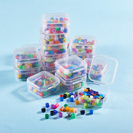 Transparent Plastic Bead Containers – Rectangle Clear Storage Boxes for Jewelry & Craft Supplies