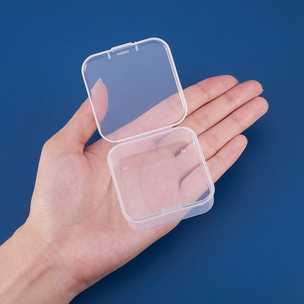 Square Plastic Bead Storage Containers – Clear Organizers for Jewelry & Craft Supplies
