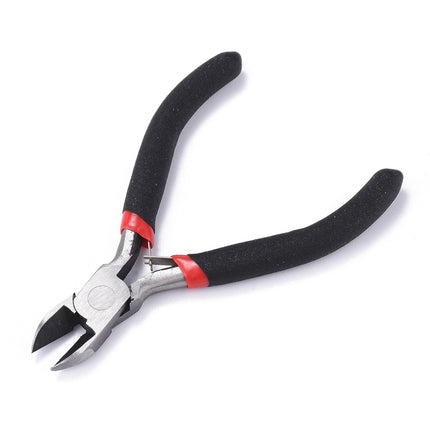 Carbon Steel Side Cutting Pliers for Jewelry Making Supplies – 110mm, Black Gunmetal