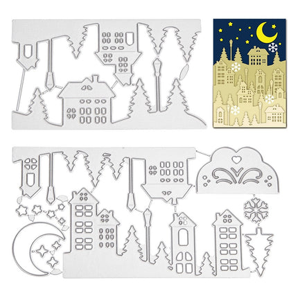Carbon Steel Cutting Dies Stencils – Matte Platinum for DIY Scrapbooking, Photo Albums & Embossed Paper Cards