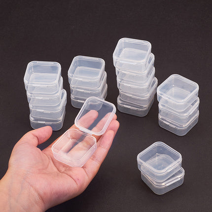 Transparent Plastic Bead Containers – Rectangle Clear Storage Boxes for Jewelry & Craft Supplies