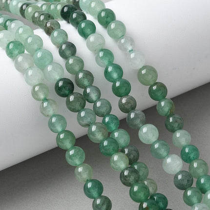 Natural Green Aventurine Beads – Round Strands, Grade B Defective Gemstone for DIY Jewelry