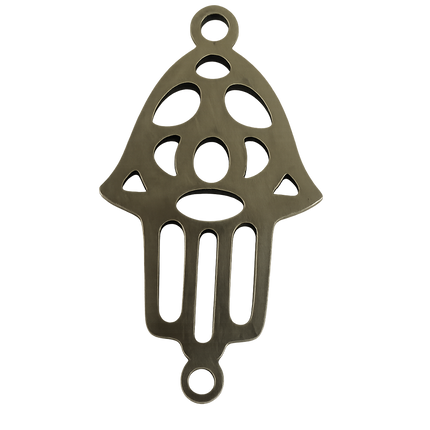Stainless Steel Hamsa Hand Charm – Protective Amulet for Jewelry Making